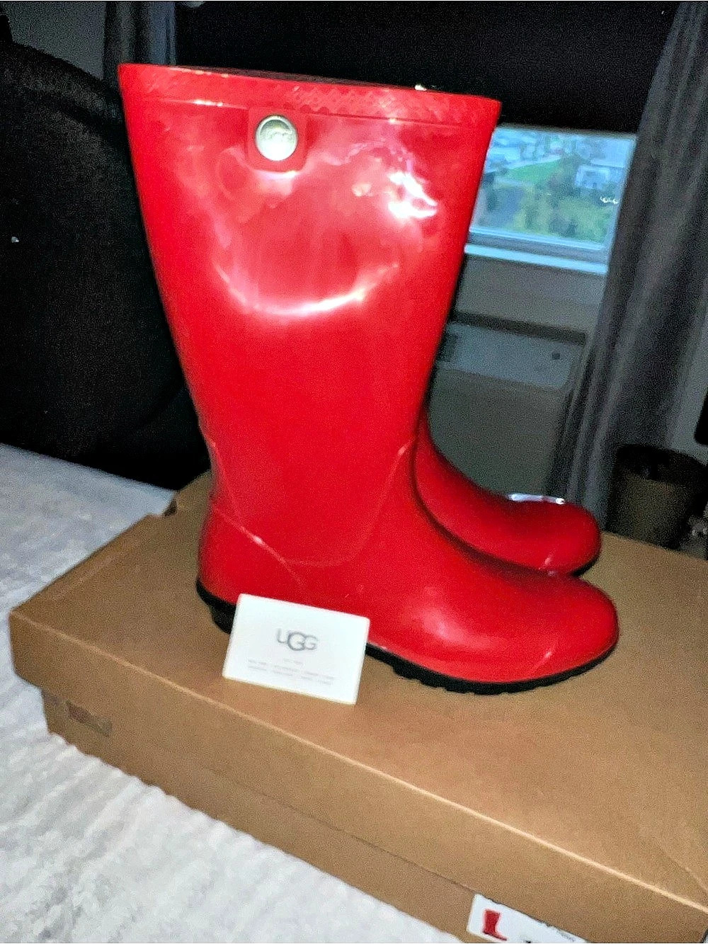UGG Shaye Rain Boot Red Rain Boots new